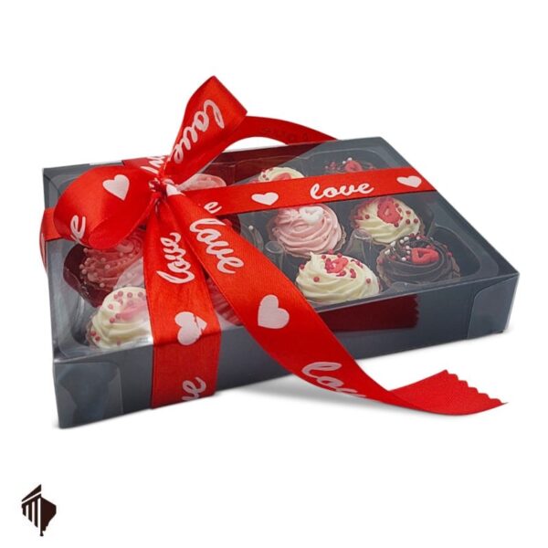 Κουτί με Σοκολατάκια Αγιου Βαλεντίνου Love Cupcakes S