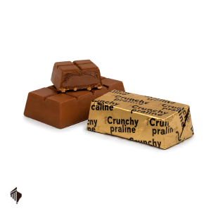 Κέρασμα Crunchy Praline με πραλίνα φουντουκιού, croquant φιστικιού και σοκολάτα γάλακτος