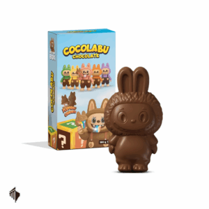 Σοκολάτα Cocolabu 100g Labubu 3D με σοκολάτα γάλακτος, γέμιση φρούτων έκπληξη και popping candies