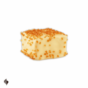 Choco Mousse Cube Speculoos Biscoff Style White – βελγικό σοκολατάκι λευκής σοκολάτας με αφράτη γέμιση μπισκότου & καραμέλας.