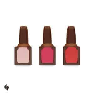 Σοκολατένια μανό από σοκολάτα γάλακτος – Gift Box Nail Polish Αγίου Βαλεντίνου