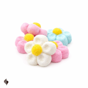 marshmallow μαργαρίτα 3D mix σε παστέλ χρώματα για candy bar βάπτισης